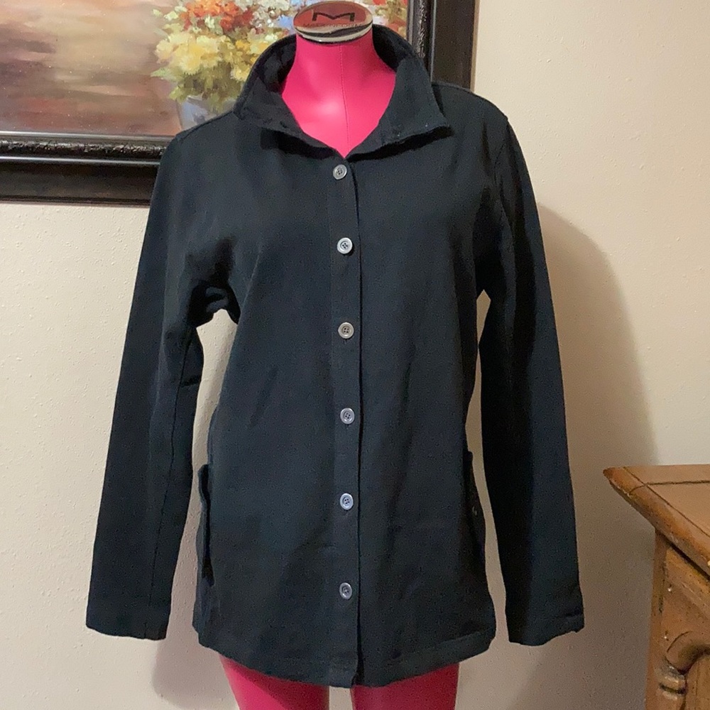 Duluth Trading Black Button Down Jacket Size Xl